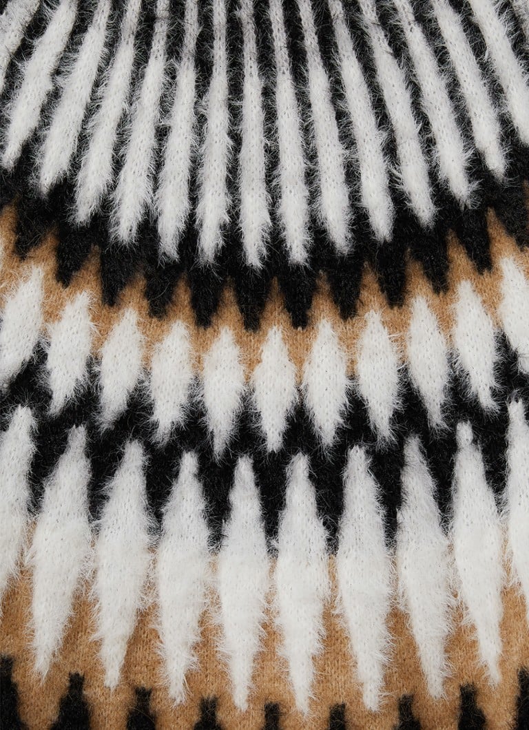 Reiss Indi Fuzzy fine knitted sweater in alpaca wool blend