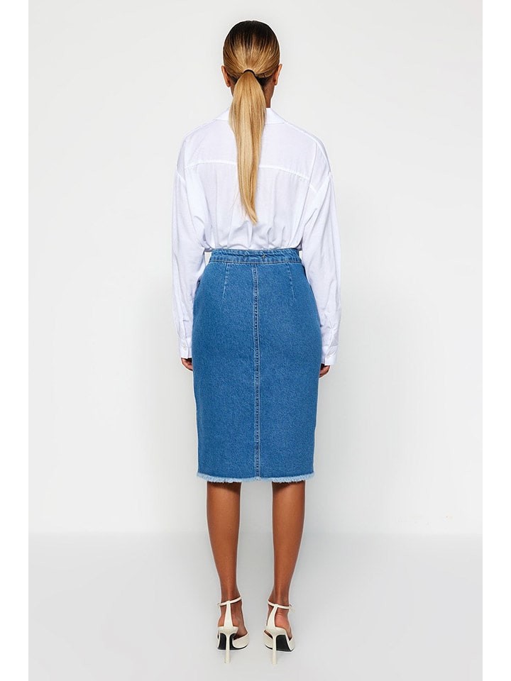 trendyol Jeansrock in Blau günstig kaufen