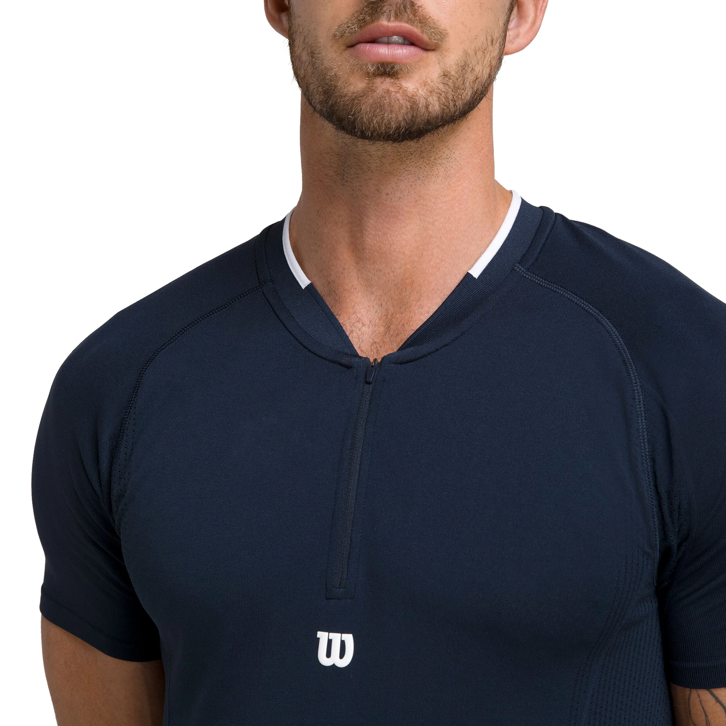 Players Seamless Zip Henley 2.0 T-Shirt Herren - Blau