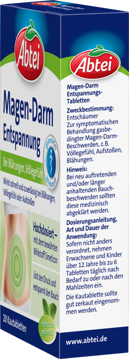 Magen-Darm Entspannungs-Kautabletten, 20 St