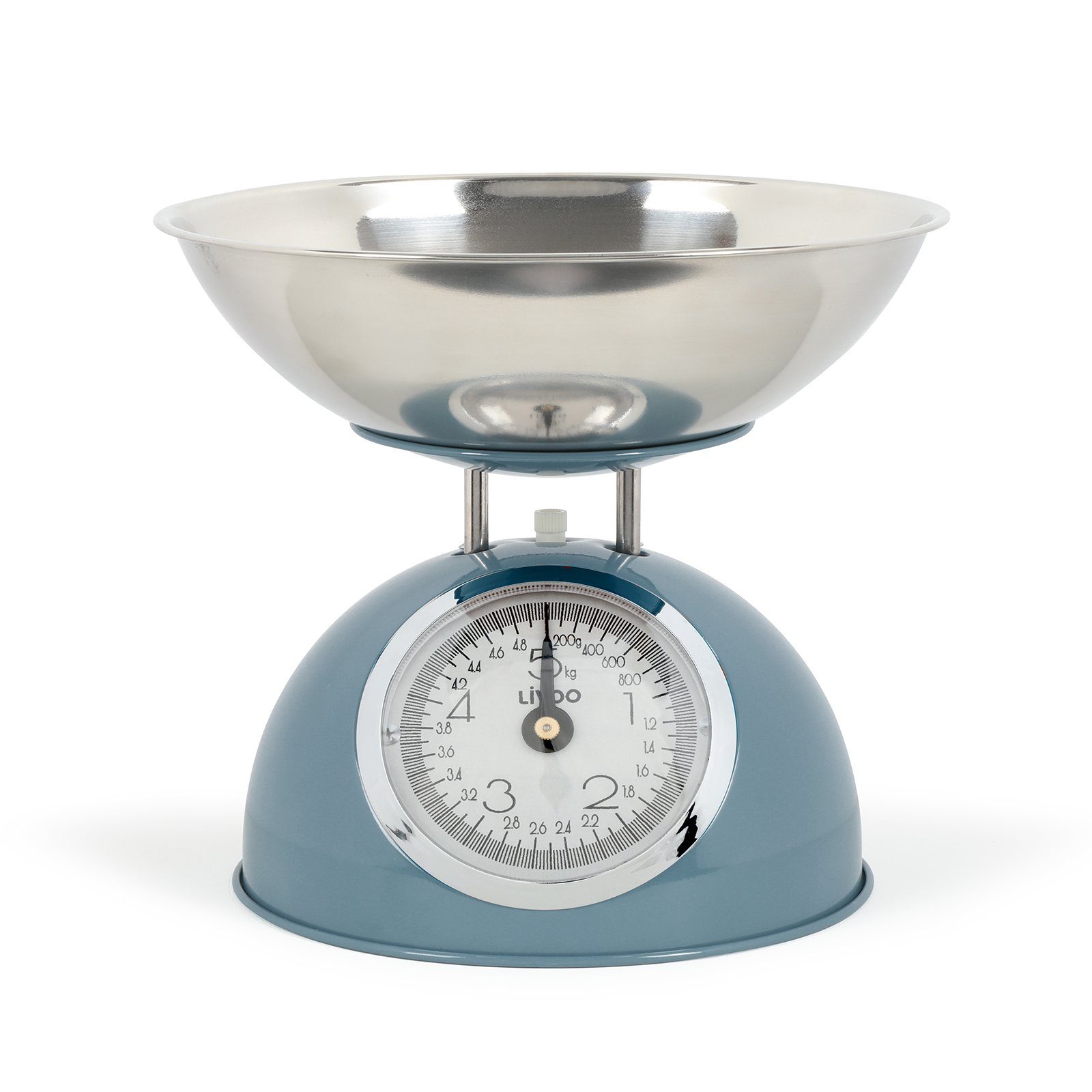 LIVOO Küchenwaage LIVOO Küchenwaage mechanisch Edelstahlschüssel Retro DOM443B Blau