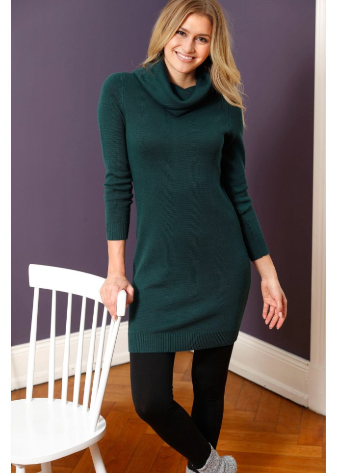 Strickkleid mit Rollkragen