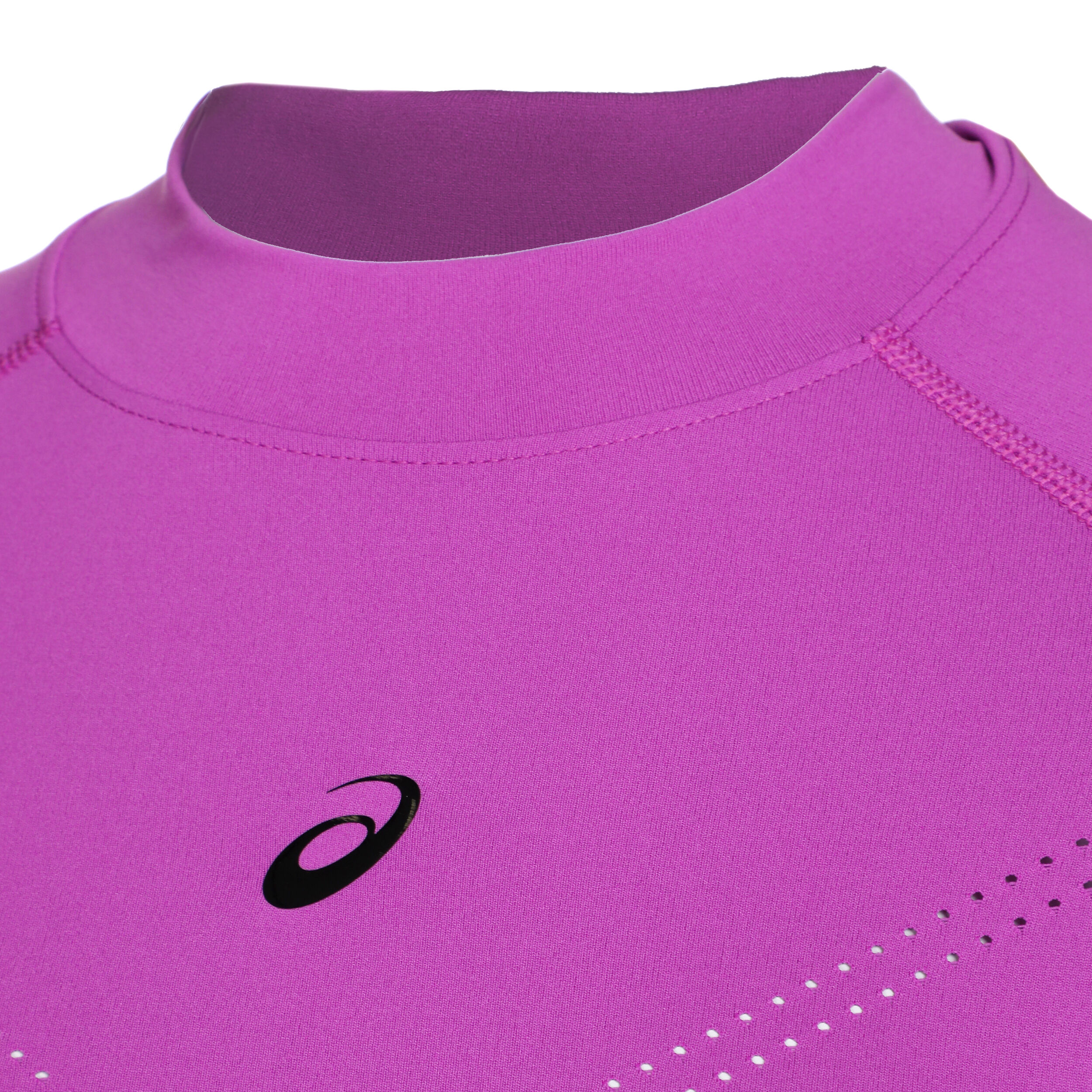 Seamless Crop Top Longsleeve Damen - Lila