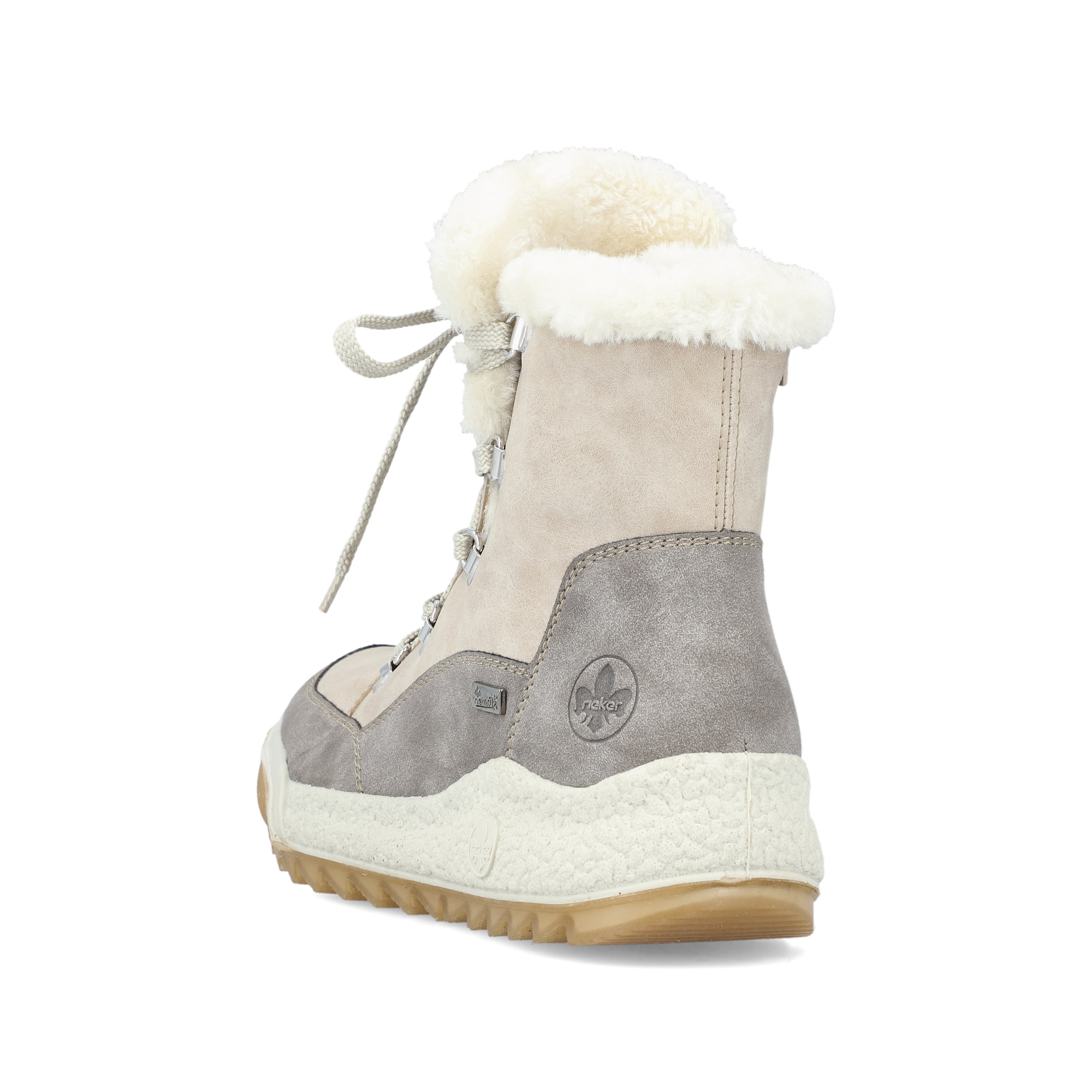 Rieker Damen Schnürstiefel hellbeige