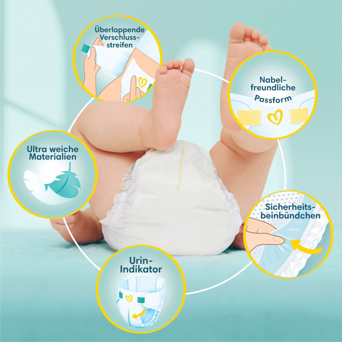 Windeln Premium Protection Gr. 0 New Baby Micro, 22 St