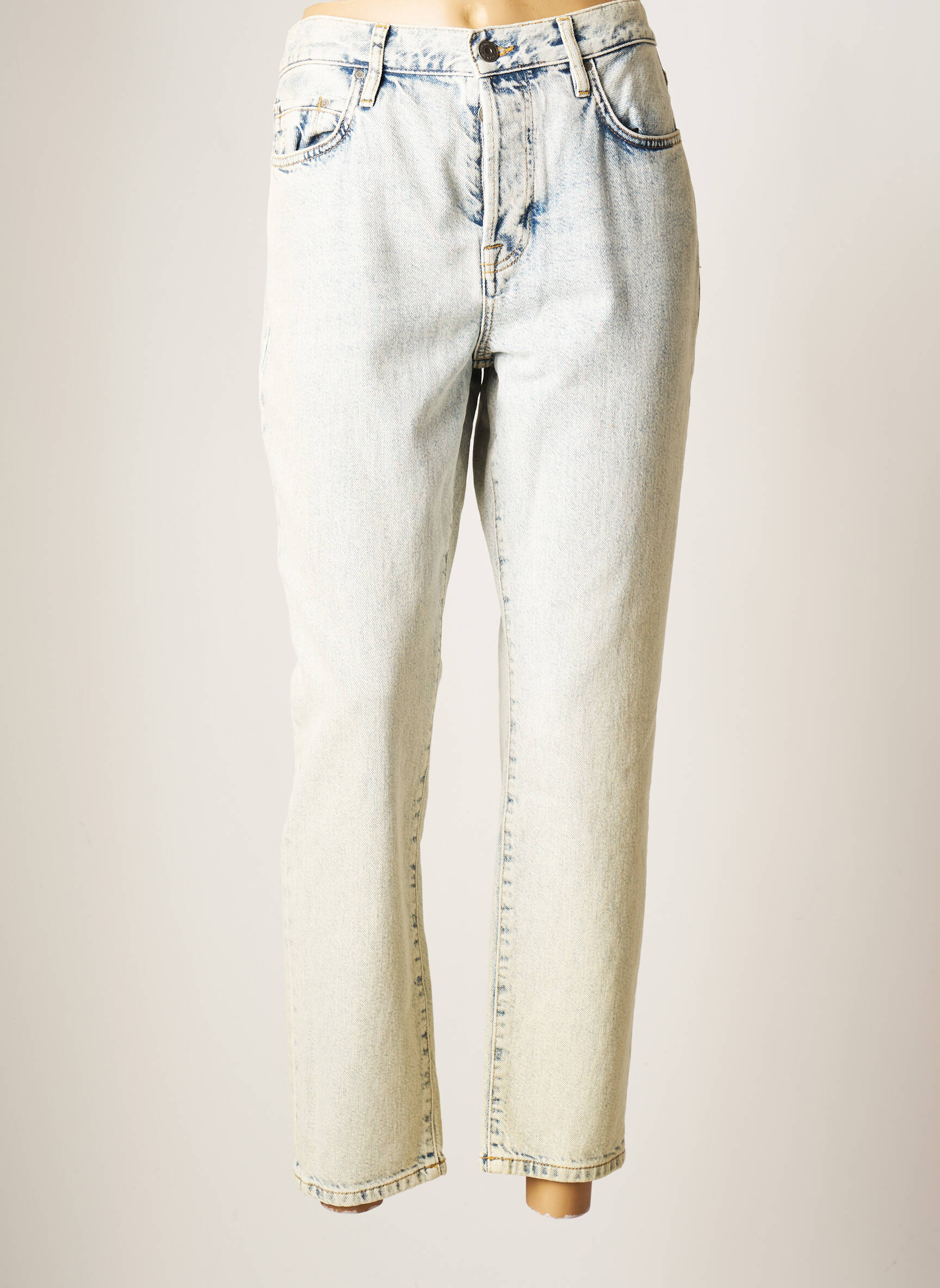 Yaya Jeans Coupe Droite Femme couleur bleu