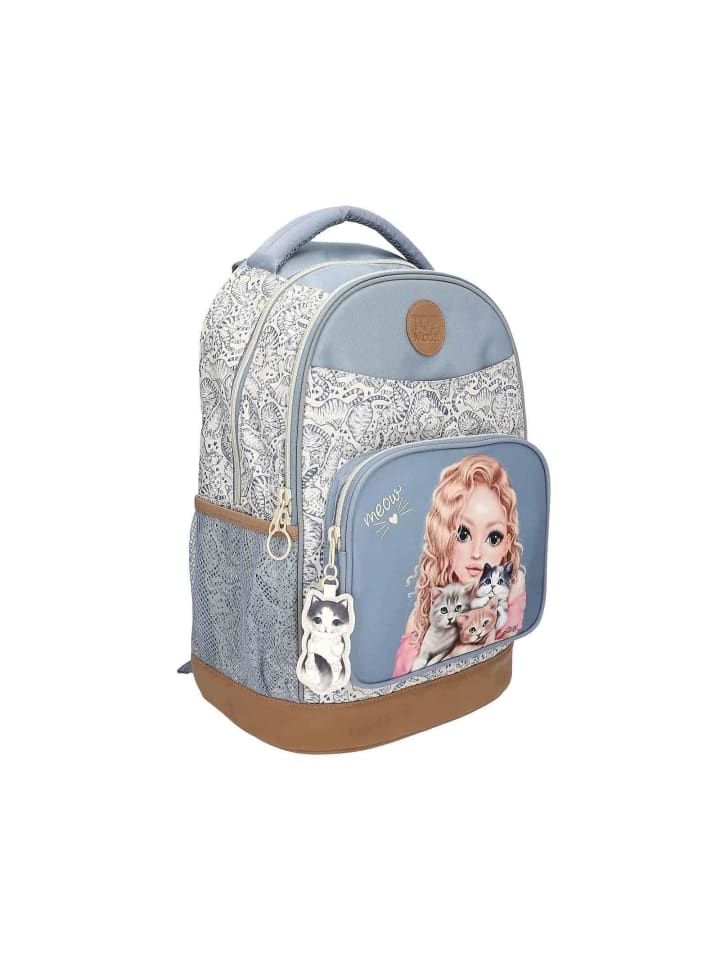 Depesche Schulrucksack TEAM TEDDY TOPModel 21 x 34 x 44 cm in blau-beige günstig kaufen onesize