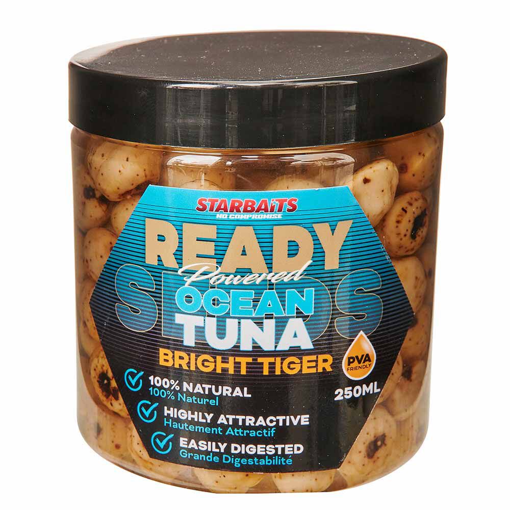 Starbaits Ready Seed Bright Tiger Ocean Thunfisch-Saatgut, gekocht, 250 ml