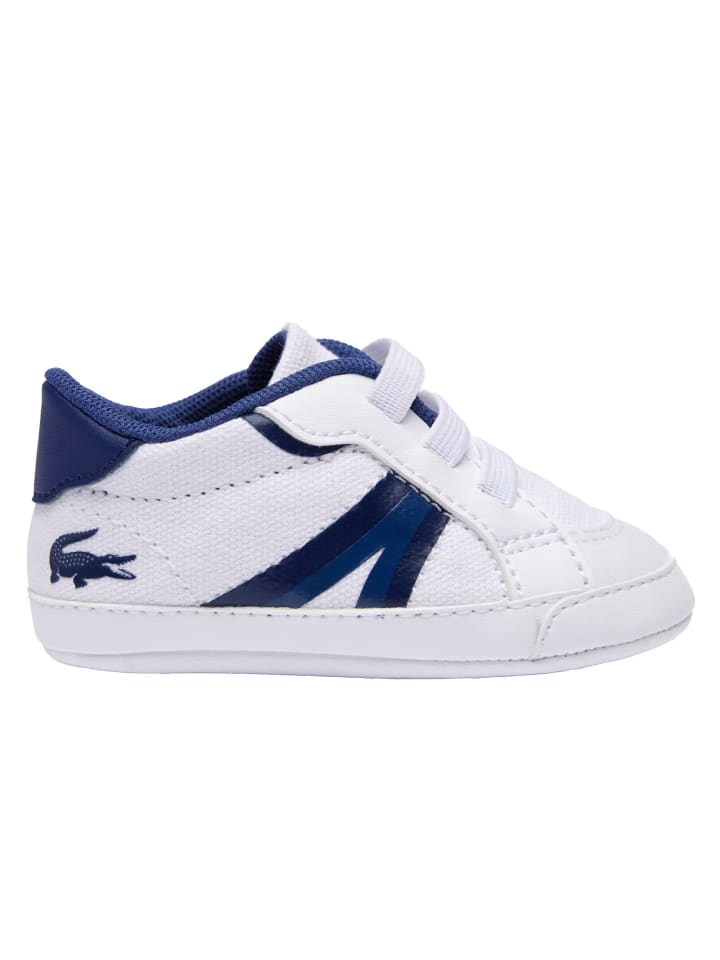Lacoste Krabbelschuhe in Weiß/Blau günstig kaufen