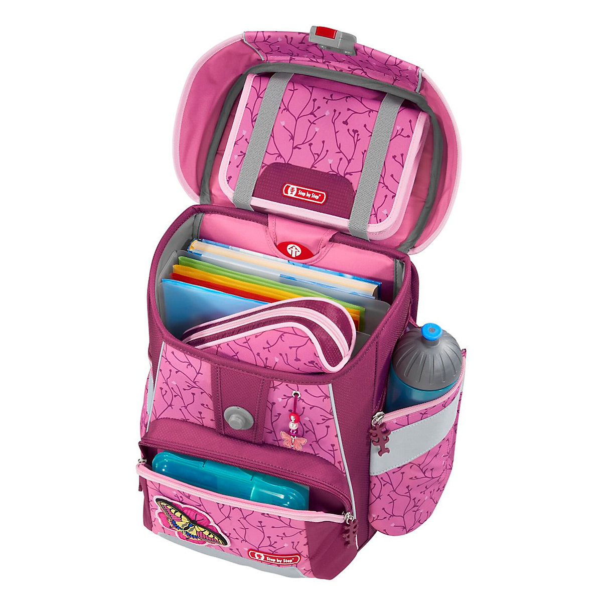 Ranzen-Set SPACE Aktions-Set „Butterfly Lina“ 7 Teile