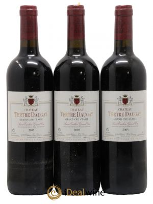 Château Tertre Daugay Grand Cru Classé  2005 - Lot de 3 Bouteilles