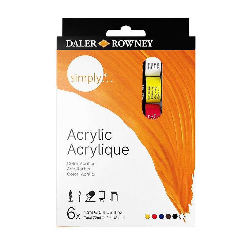 Akrylmaling 6x12 ml