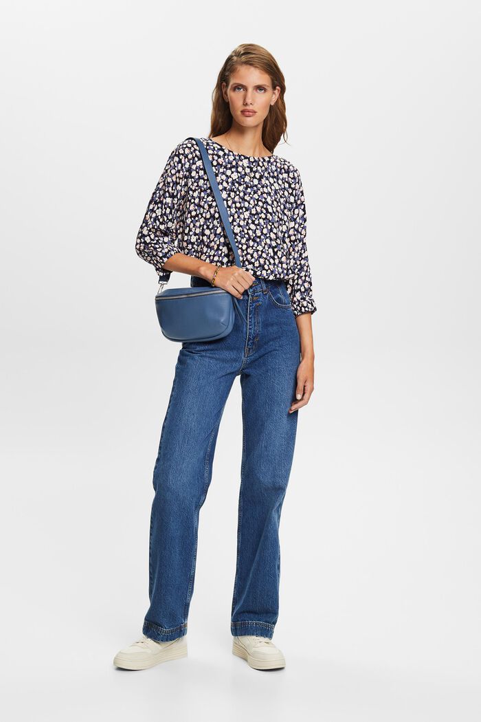 Bluse in lockerer Passform mit Print