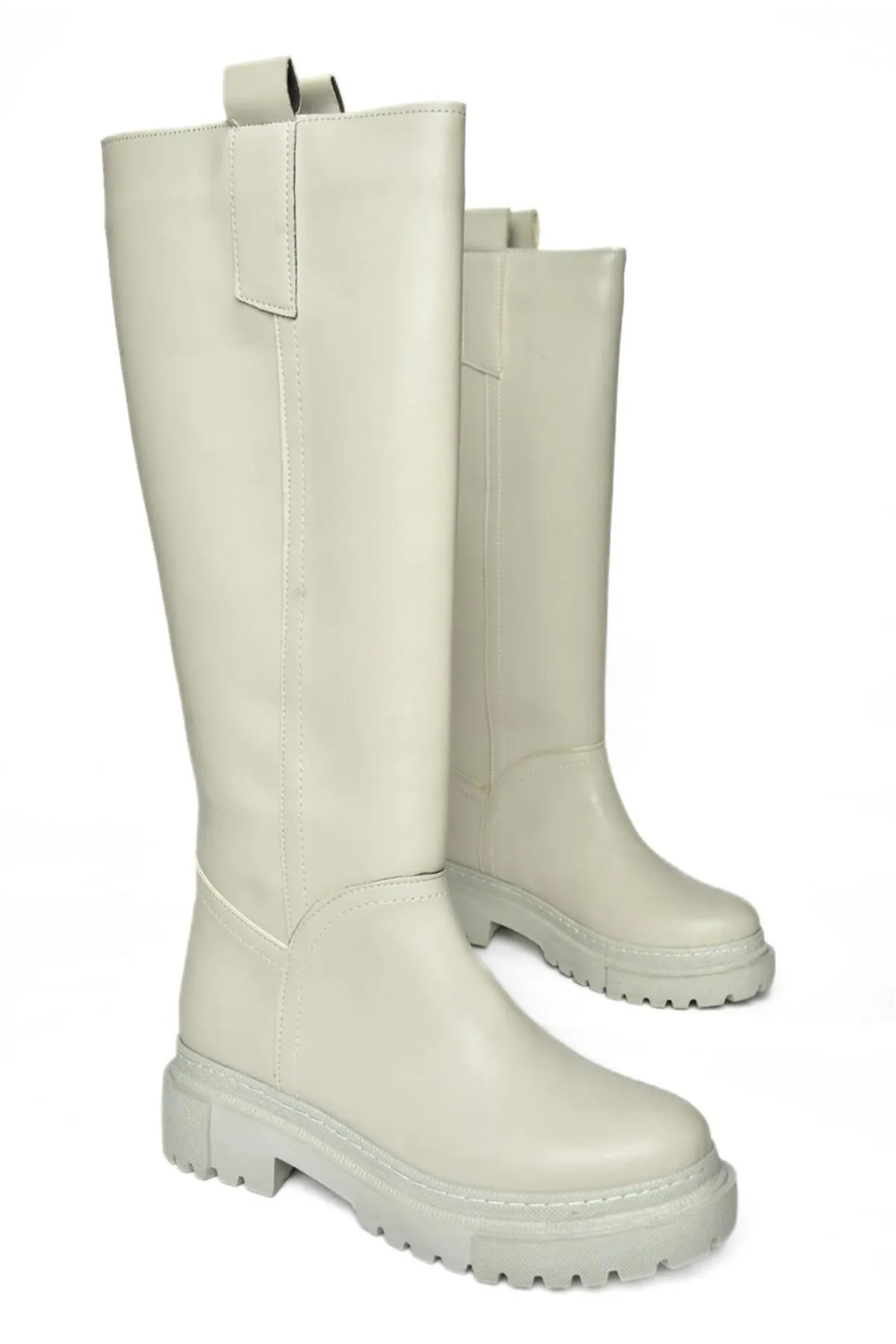 Fox Shoes  R973201109 Graue Damenstiefel mit dicker Sohle