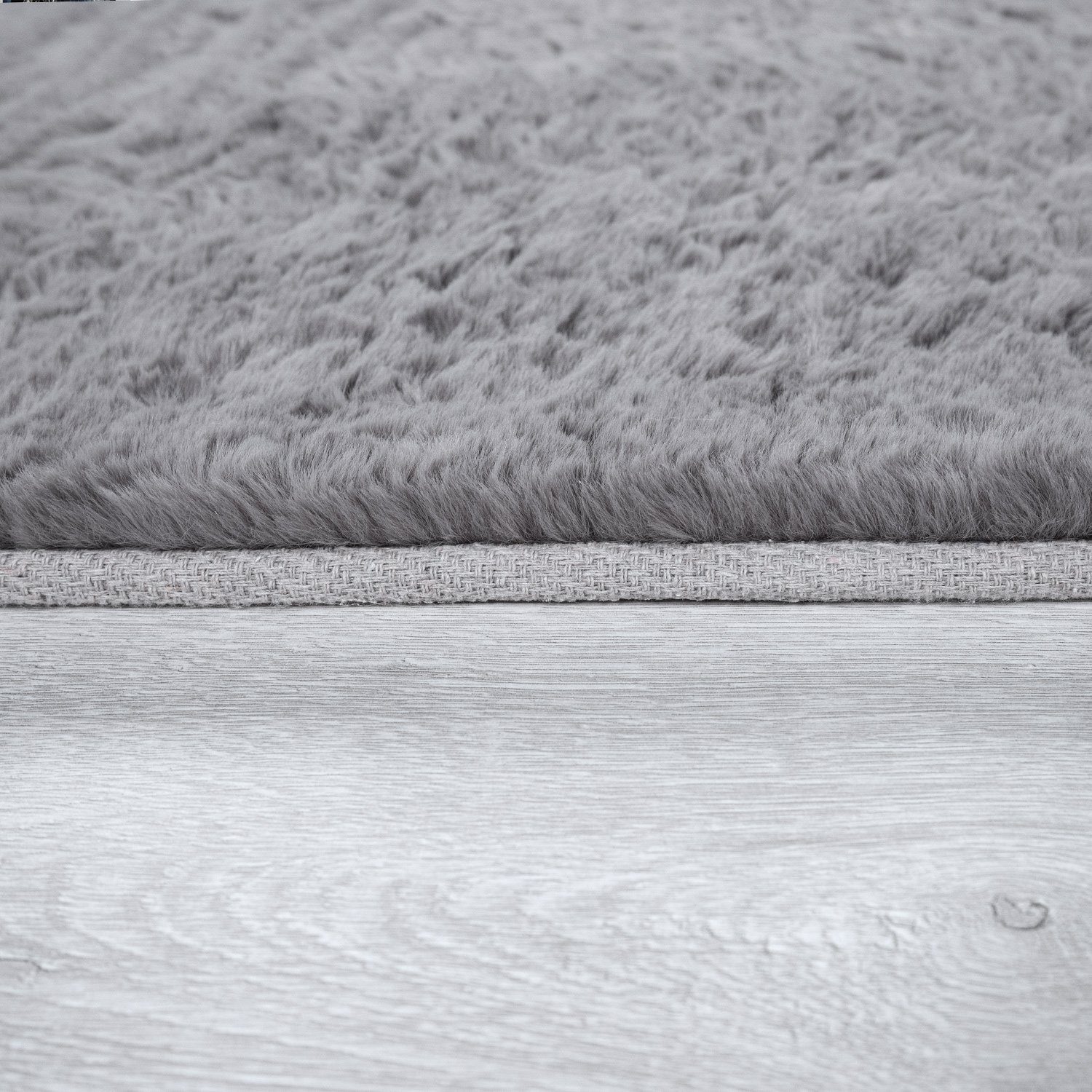 Fellteppich Hochflor Teppich Wohnzimmer Kunstfell Softes Kaninchenfell, TT Home, rechteckig, Höhe: 26 mm