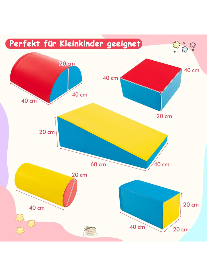 COSTWAY Schaumstoffbausteine 5 tlg. in Blau günstig kaufen onesize