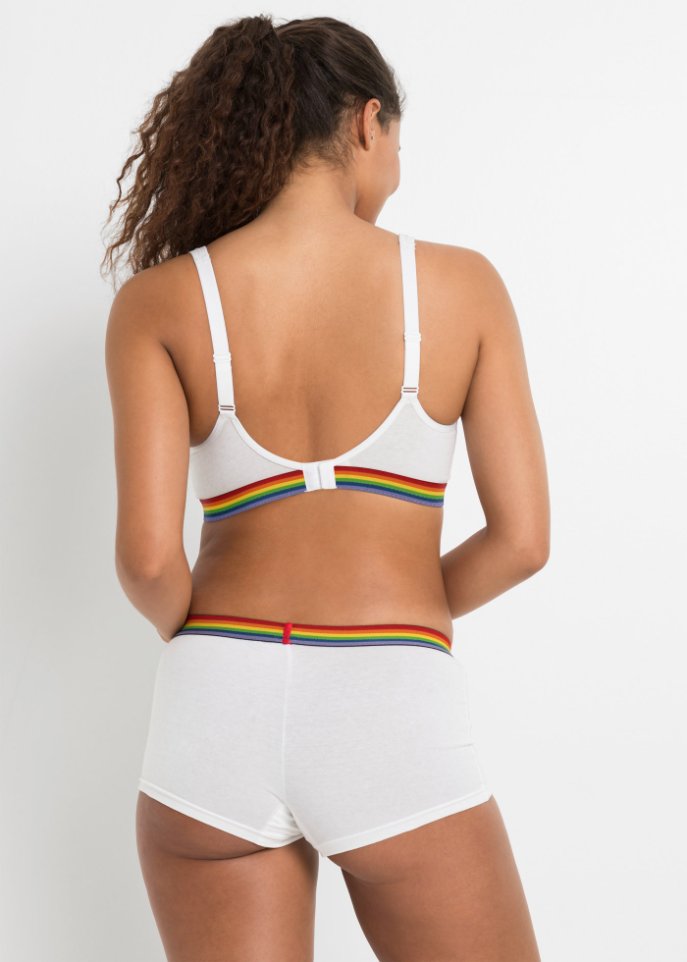 Pride BH ohne Bügel mit Baumwolle (2er Pack)