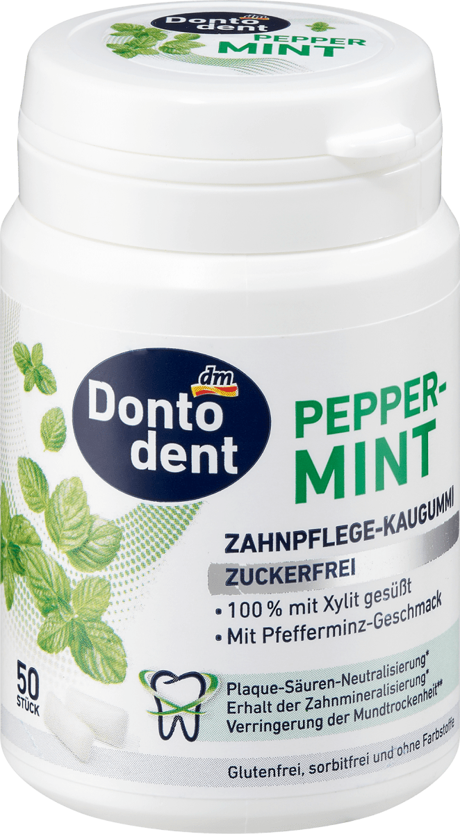 Kaugummi, Peppermint mit Xylit, 50 g