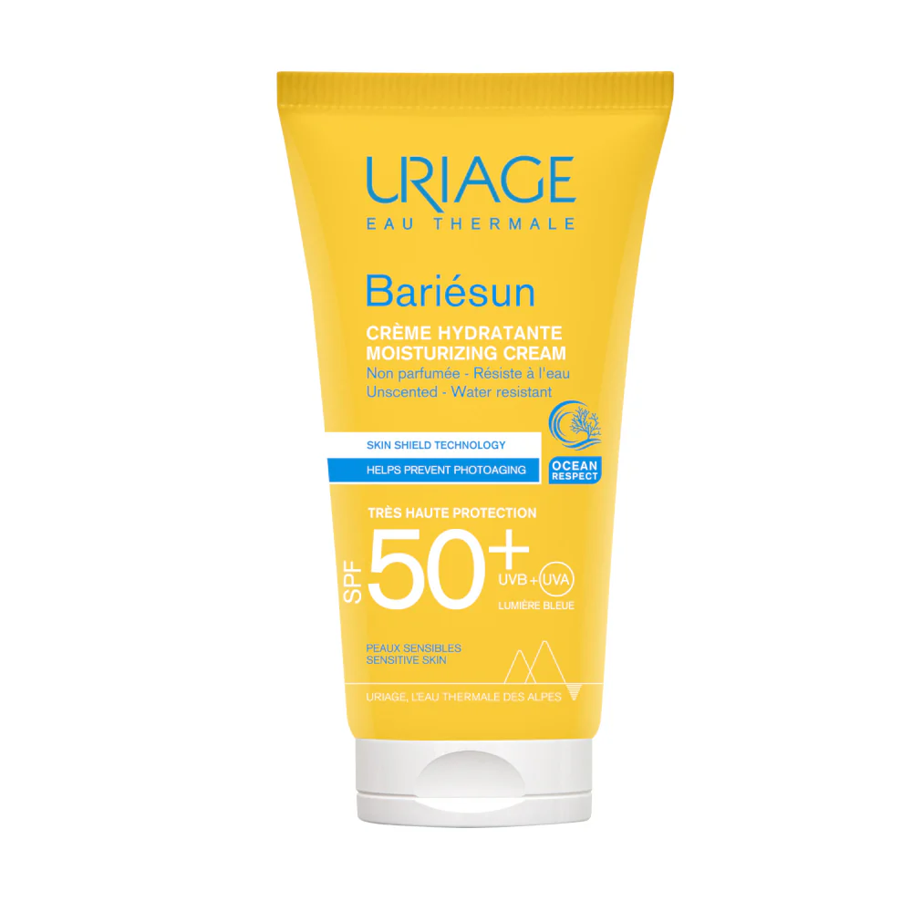 Protector solar hidratante BARIESUN SPF50+ sin perfume - Protector solar facial de alta protección.