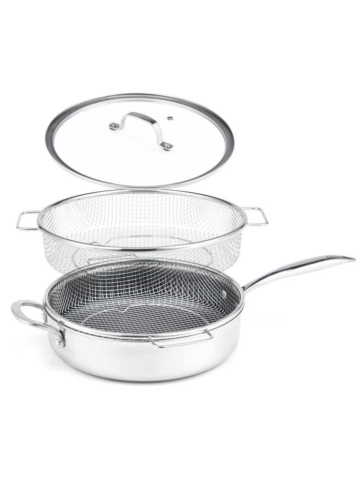 Livington Hochrandpfanne Titan Pan 28cm in Silber günstig kaufen onesize