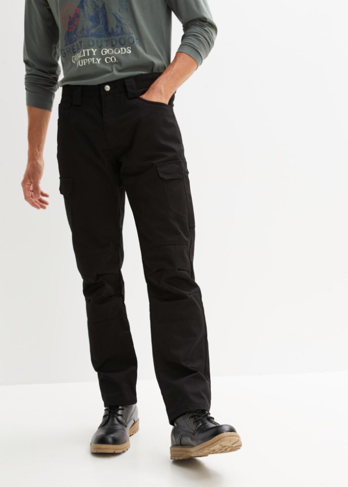 Regular Fit Funktions-Outdoorhose mit Cargotaschen, straight