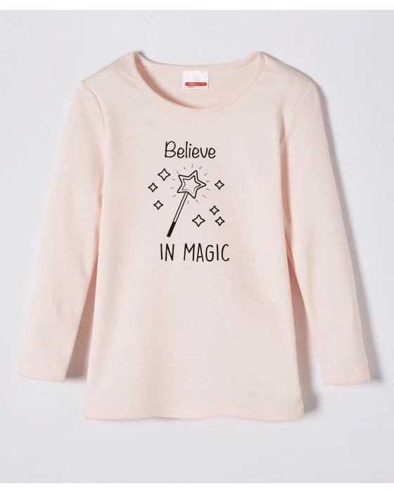 Tee-shirt fille Believe in magic Thermolactyl