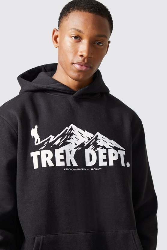 Oversize Hoodie mit Active Trek Print