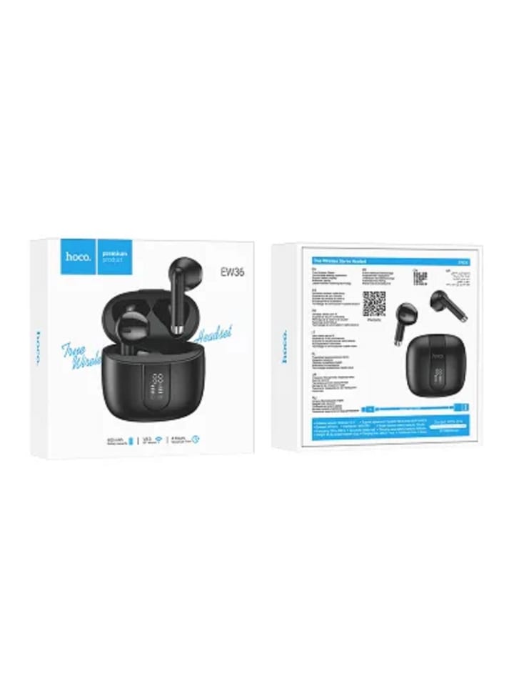HOCO HOCO TWS EW36 Zarte kabellose / Bluetooth-Stereokopfhörer schwarz in Schwarz günstig kaufen onesize