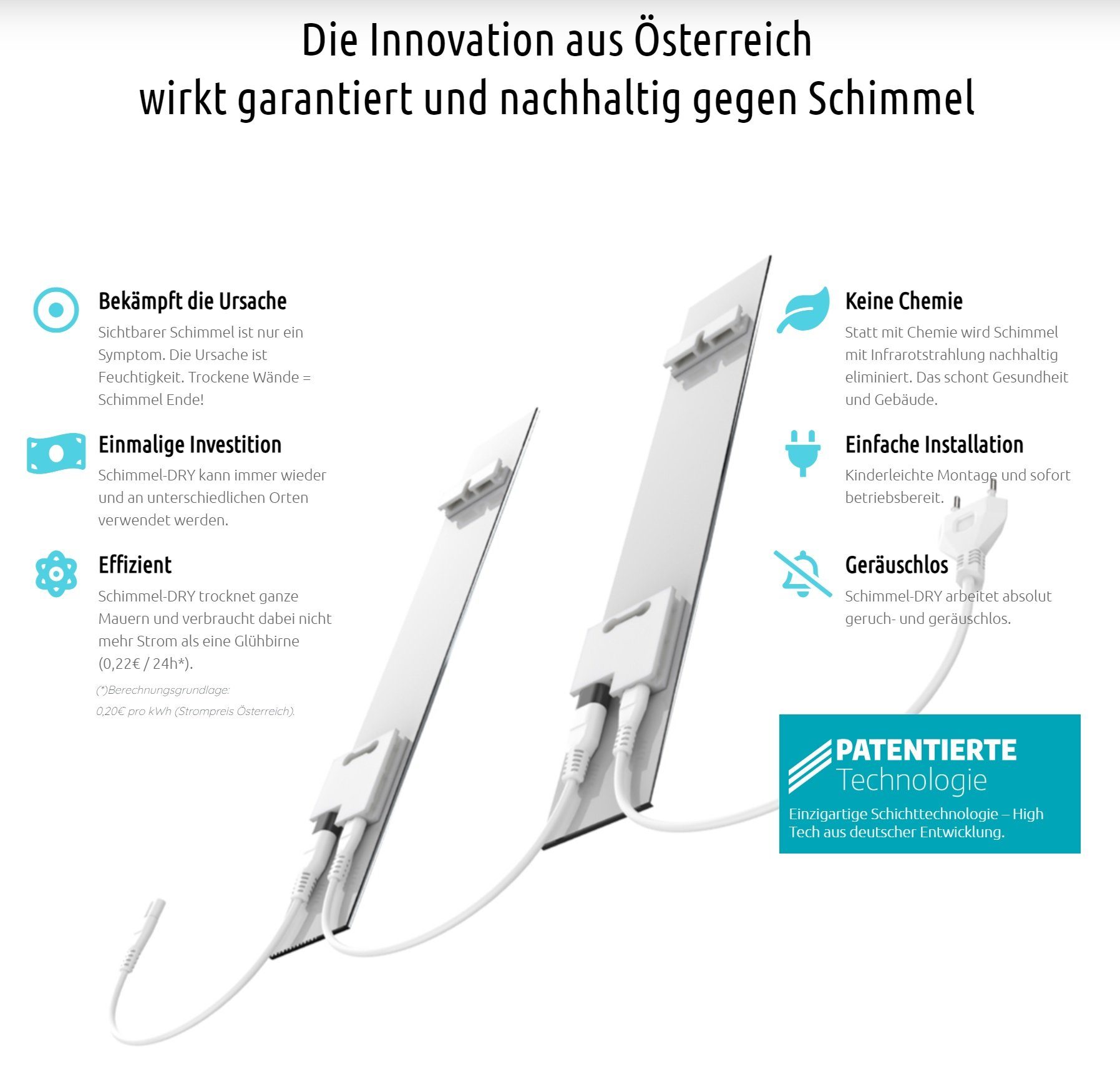 JUNG Luftentfeuchter SchimmelDry Schimmelentferner Gerät Elektrisch Wand Bad Anti Schimmel, Schimmel Entferner Frei, Entfeuchter für die Wohnung, Raumentfeuchter