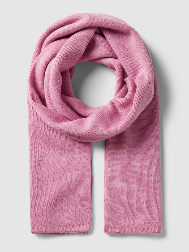 Schal mit Label-Detail Modell 'NEWMADISON' in hellrosa