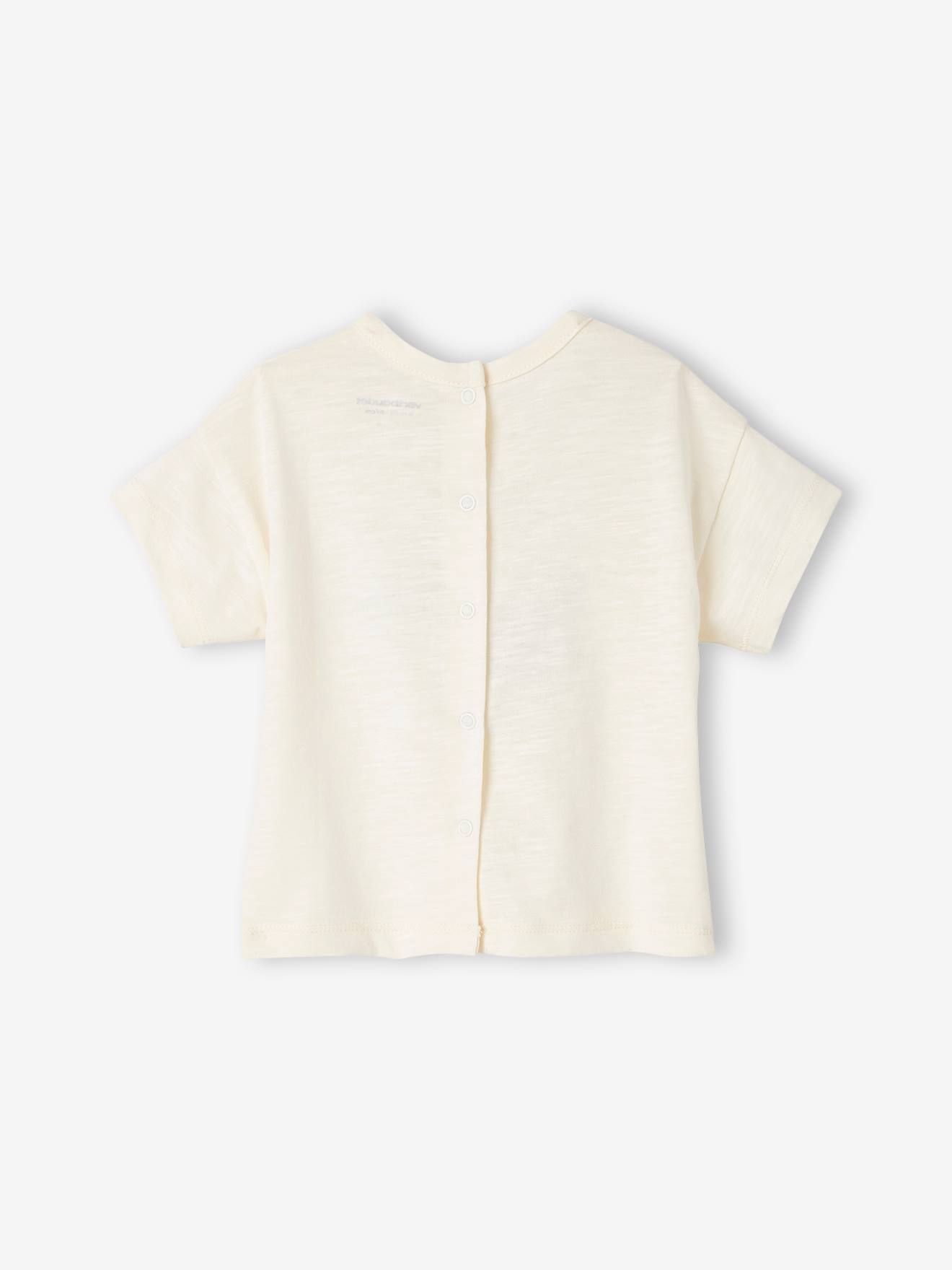 Vertbaudet Bio-Kollektion: Baby T-Shirt mit Meeres-Motiven - aqua/krabe