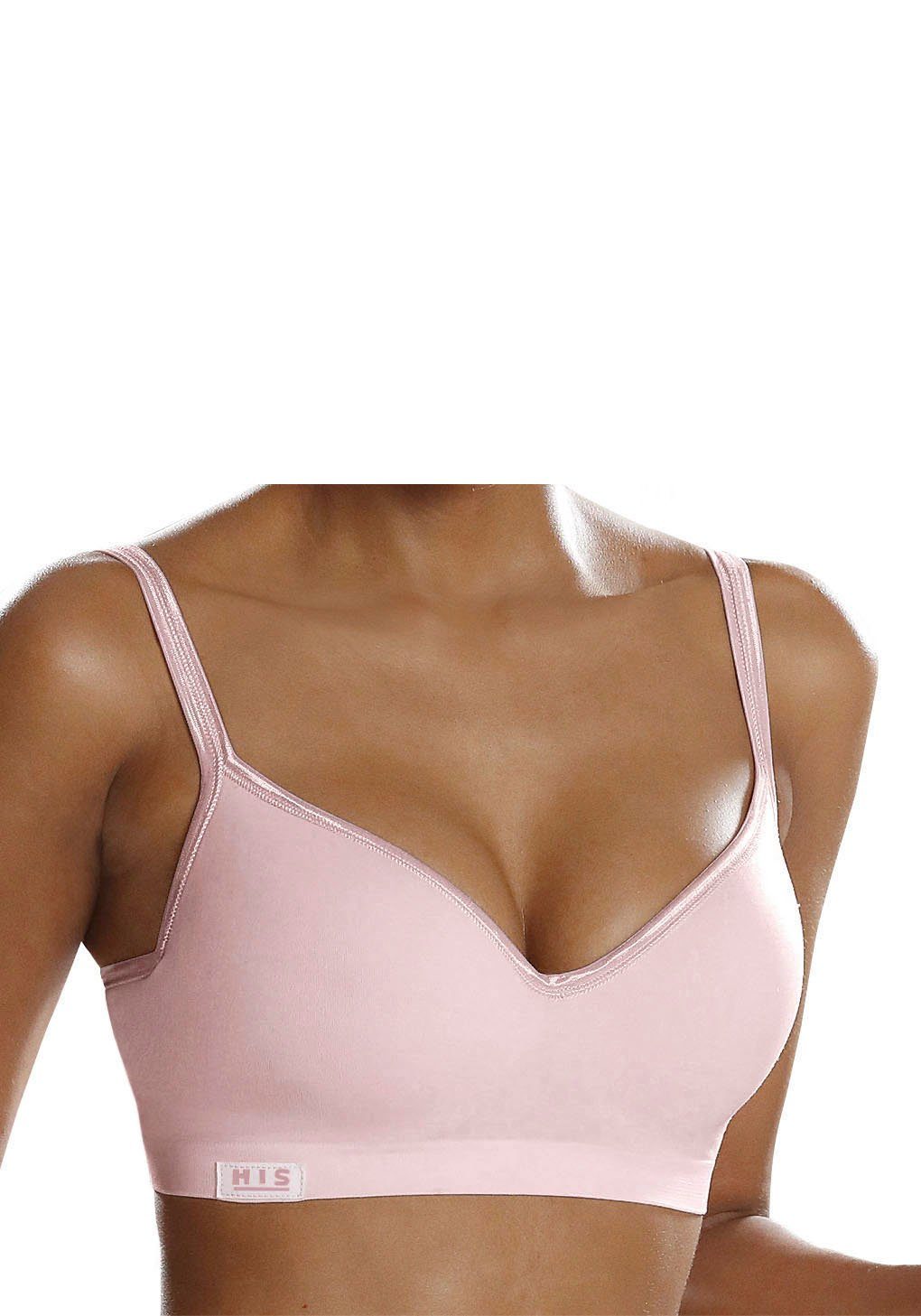 H.I.S Sport-BH mit Push-up-Kissen, für leichte Belastbarkeit, Basic Dessous