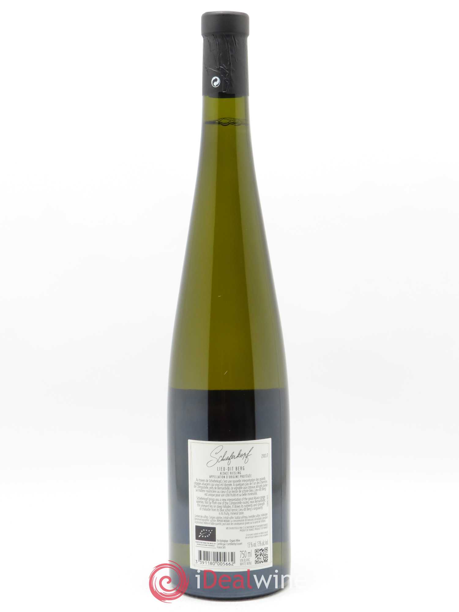 Riesling Lieu-dit Berg Schieferkopf - Chapoutier  2017 - Lot de 1 Bouteille