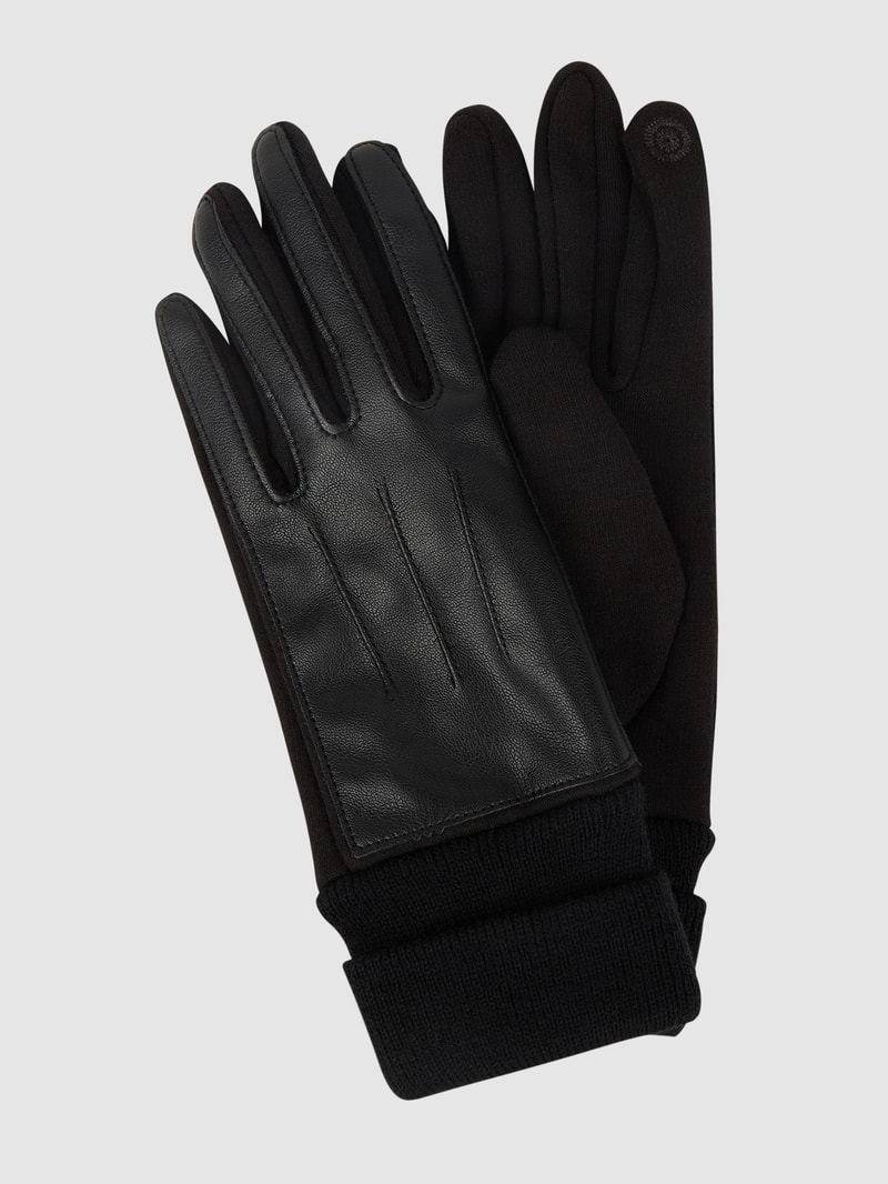 Touchscreen-Handschuhe aus Baumwolle in schwarz