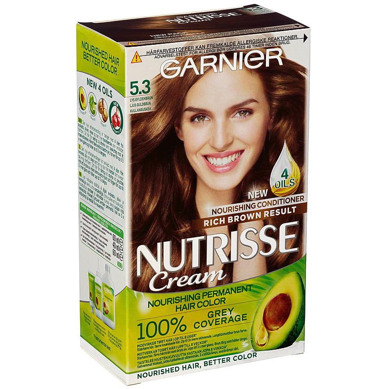 Garnier Nutrisse Cream 5.3 Lys gyldenbrun