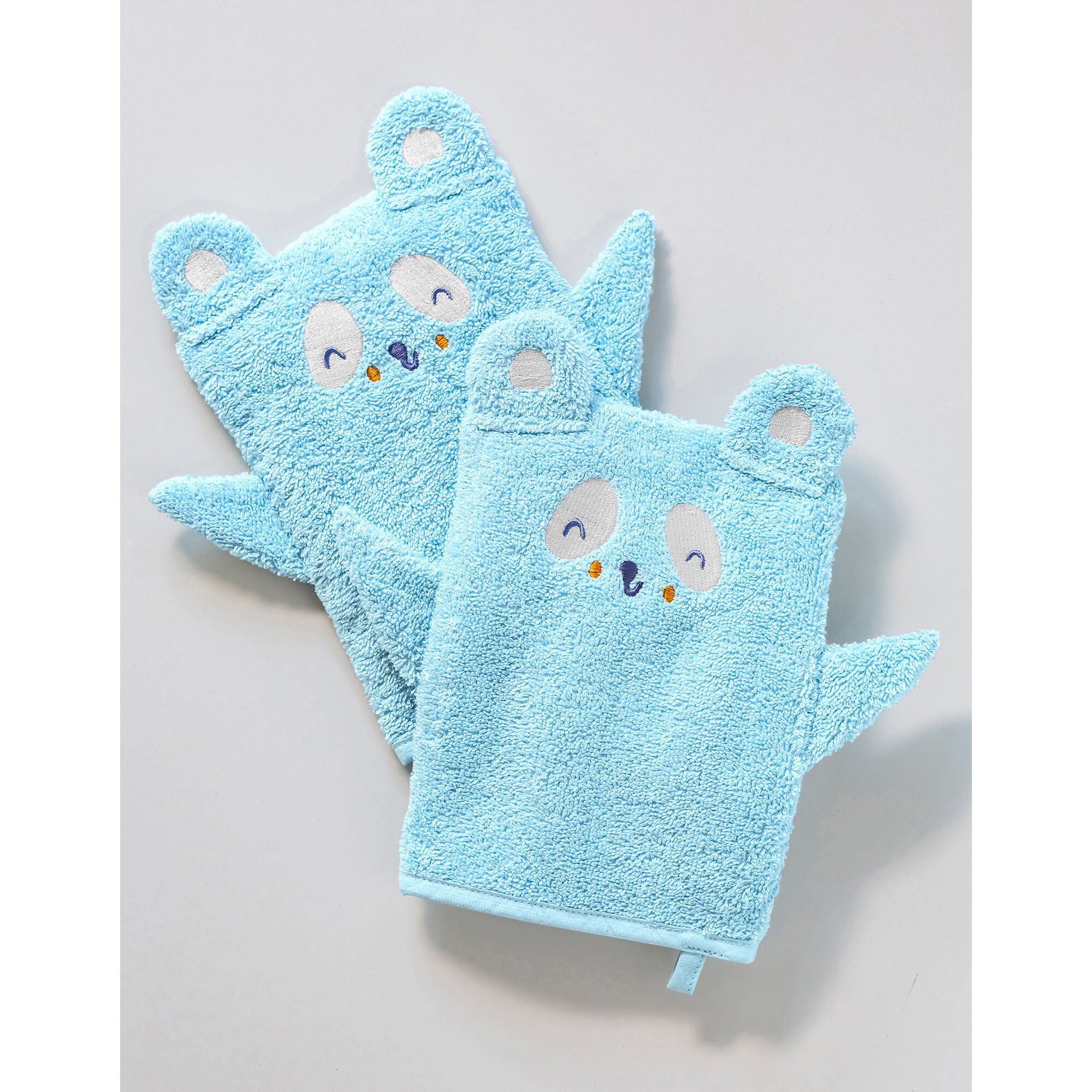 Collection éponge enfant brodée panda coton