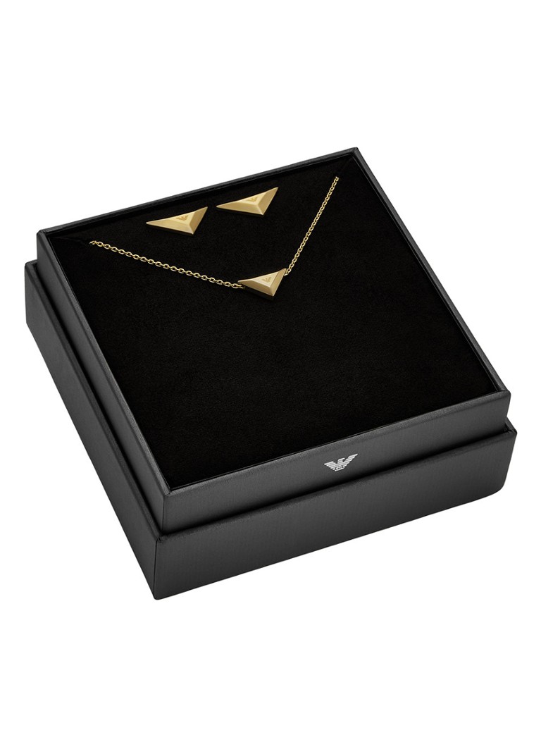 Set colier și cercei Emporio Armani Eagle (2 piese) EGS3160SET