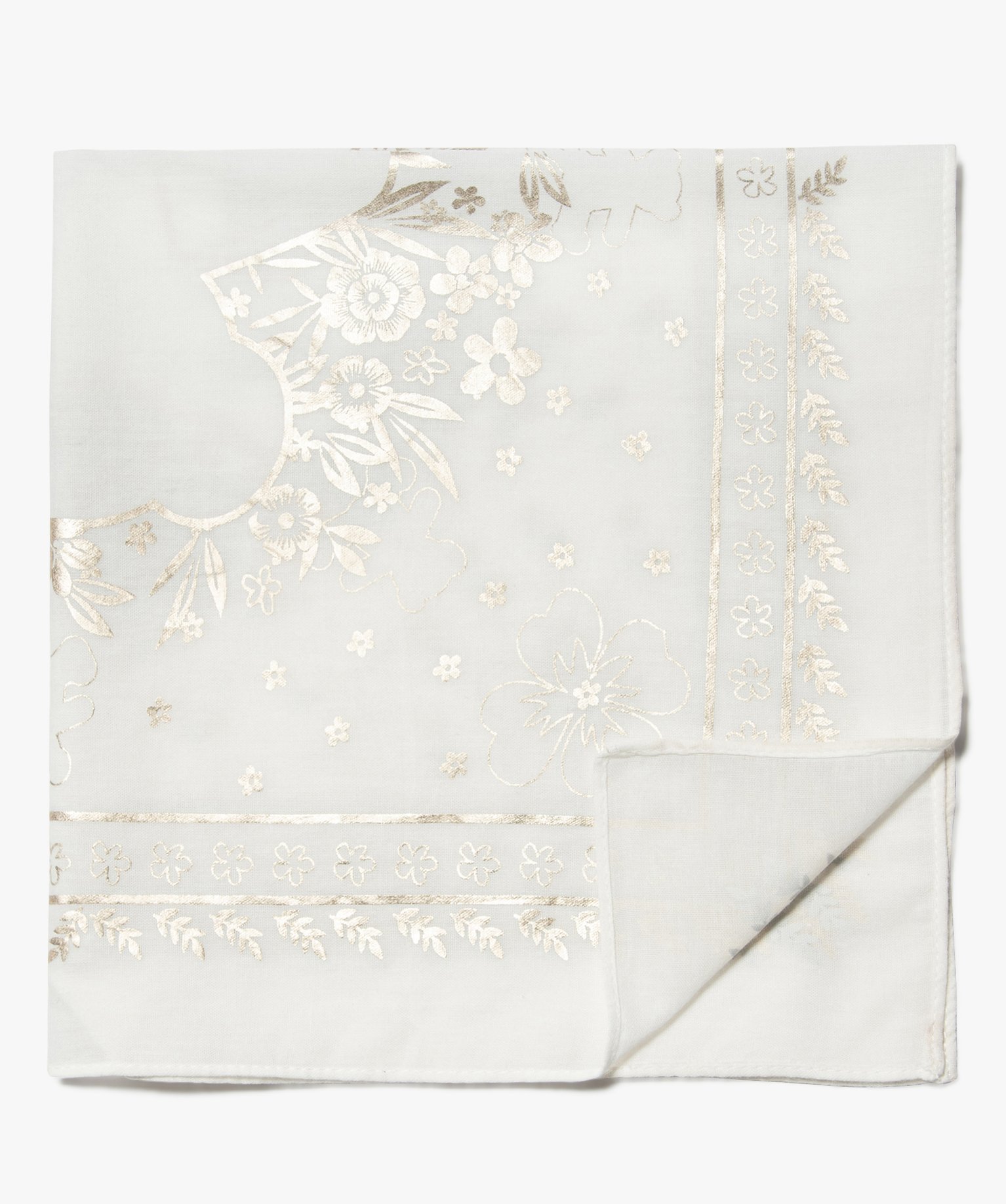 Foulard fille avec motifs fleuris scintillants - LuluCastagn... blanc | GEMO