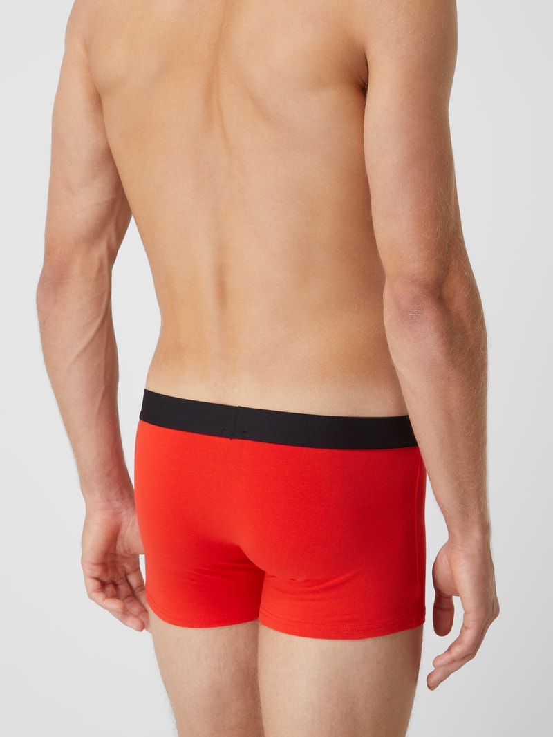 Trunks mit elastischem Logo-Bund in rot