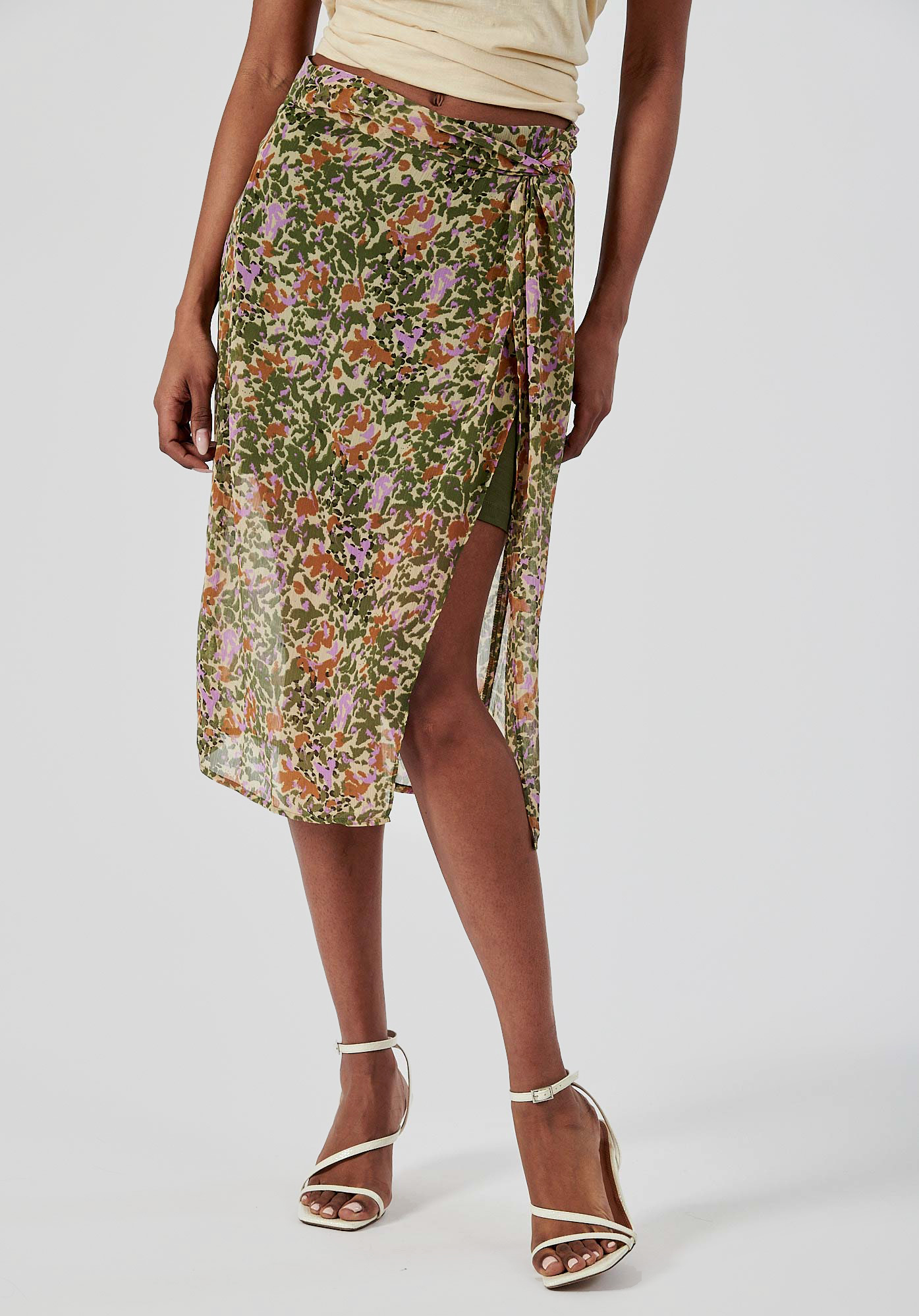 CARO   Jupe portefeuille fantaisie femme