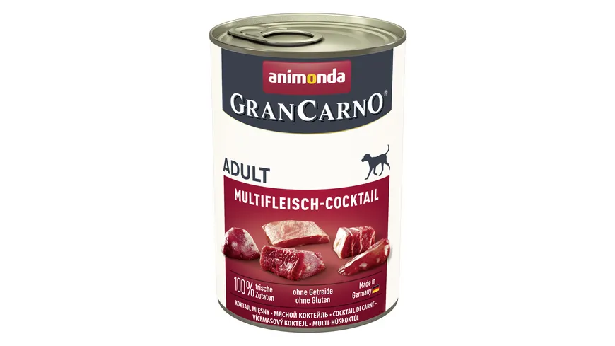 ANIMONDA Hundenassfutter GranCarno Adult Multifleisch-Cocktail 400 g