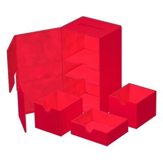 Ultimate Guard Twin Flip`n`Tray 200+ XenoSkin Monocolor - Rot