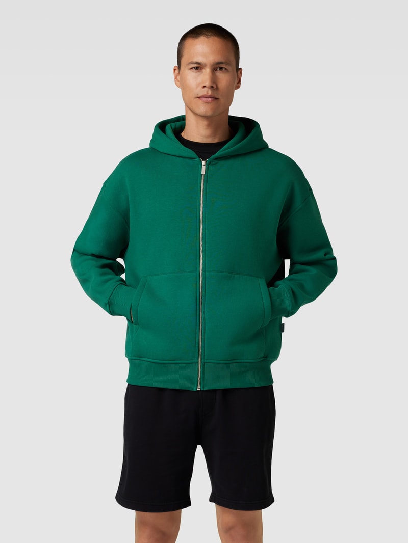Sweatjacke mit Kapuze in bottle
