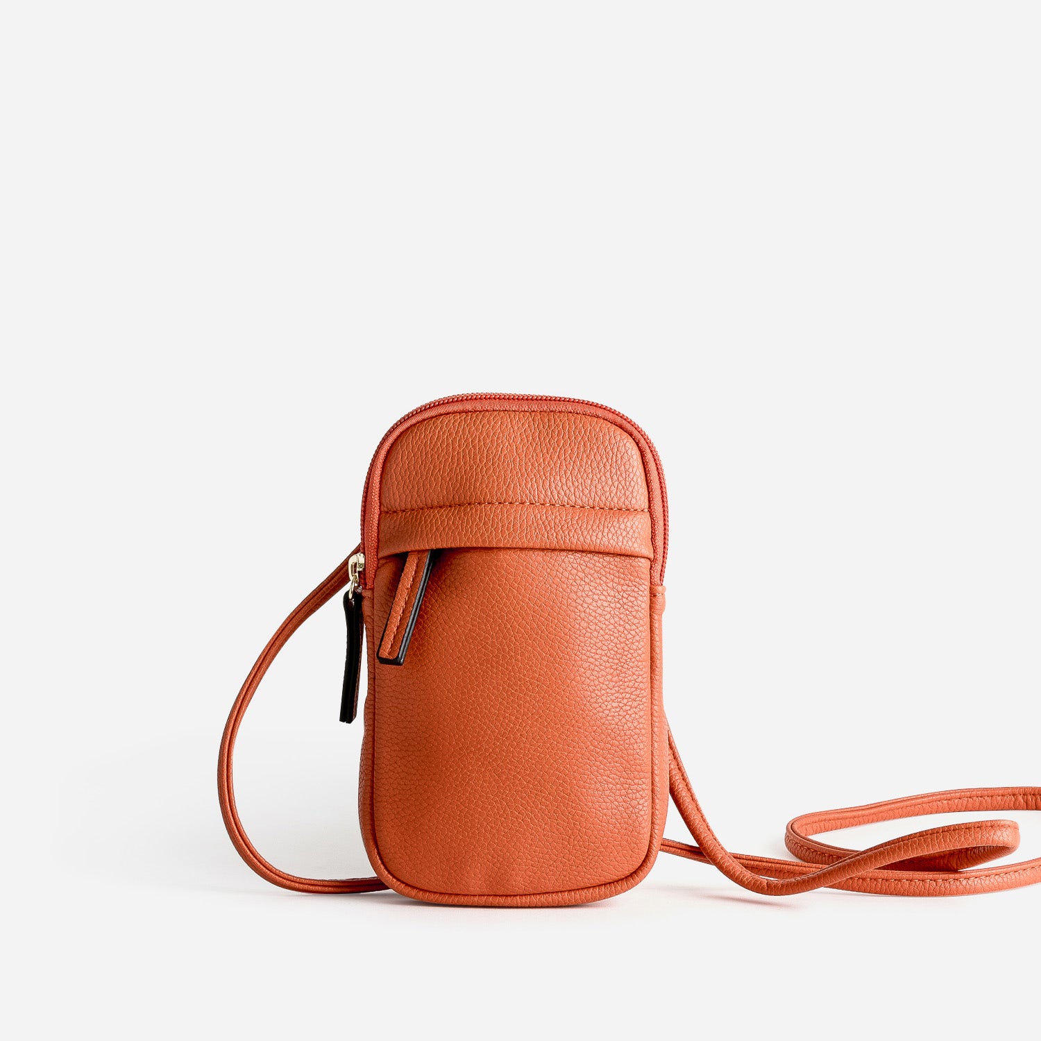 Sac bandoulière orange pour téléphone portable