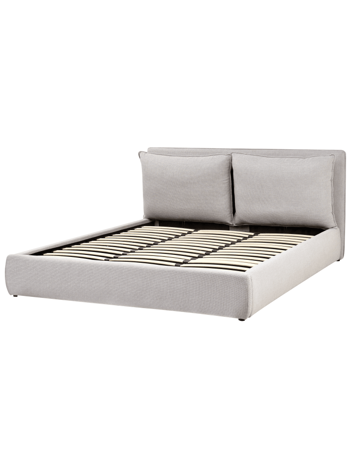 Beliani Doppelbett BAJONNA in Grau - (W) 204 x (H) 102 x (L) 235 cm günstig kaufen onesize