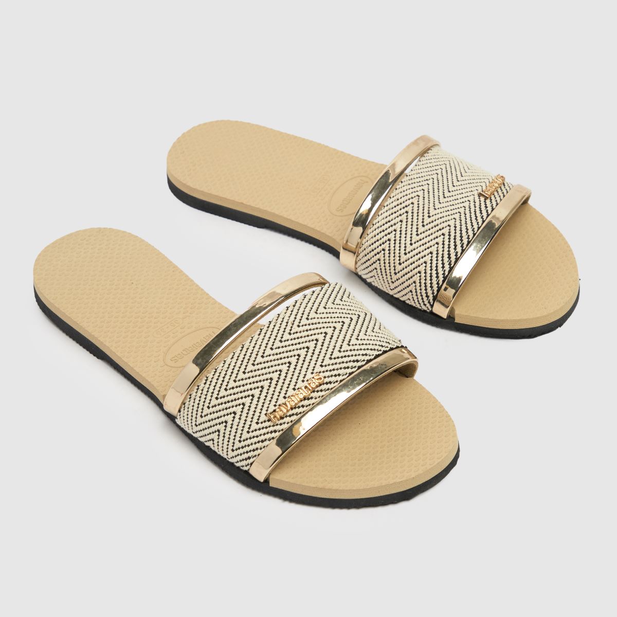 Havaianas trancoso glidsandaler i guld