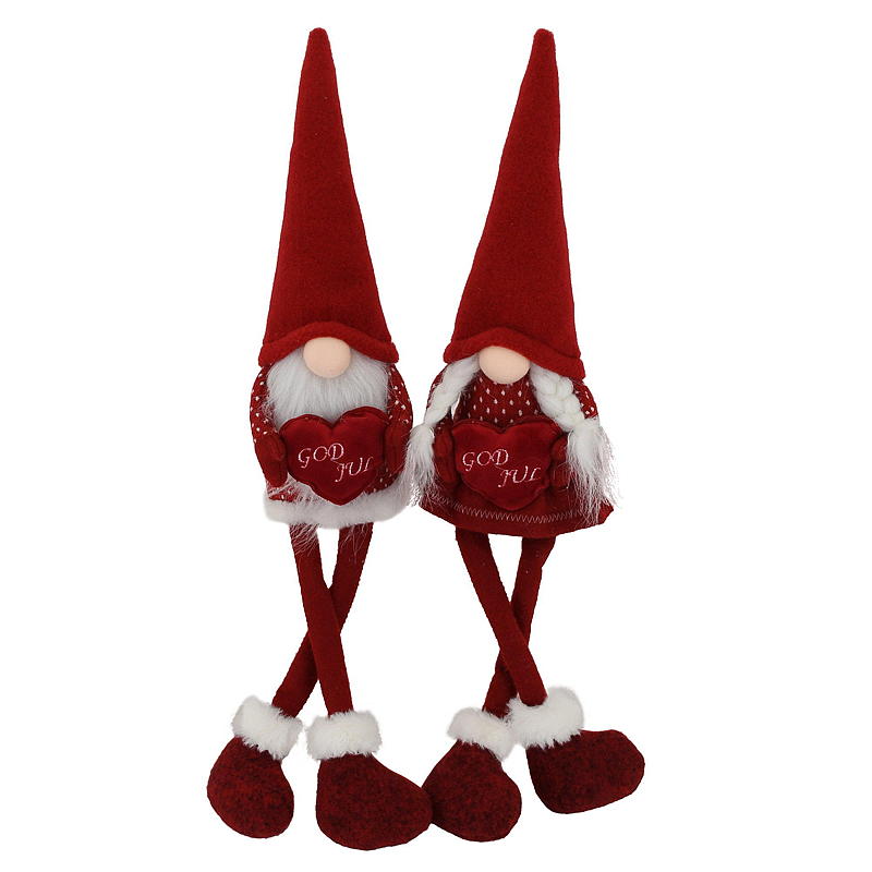 Home Favorittnisse h 55 cm m/LED-lys rød