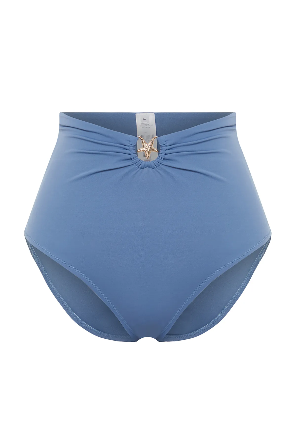 Trendyol Collection  Hipster-Bikinihose mit hoher Taille und blauen Accessoires TBESS24BA00127