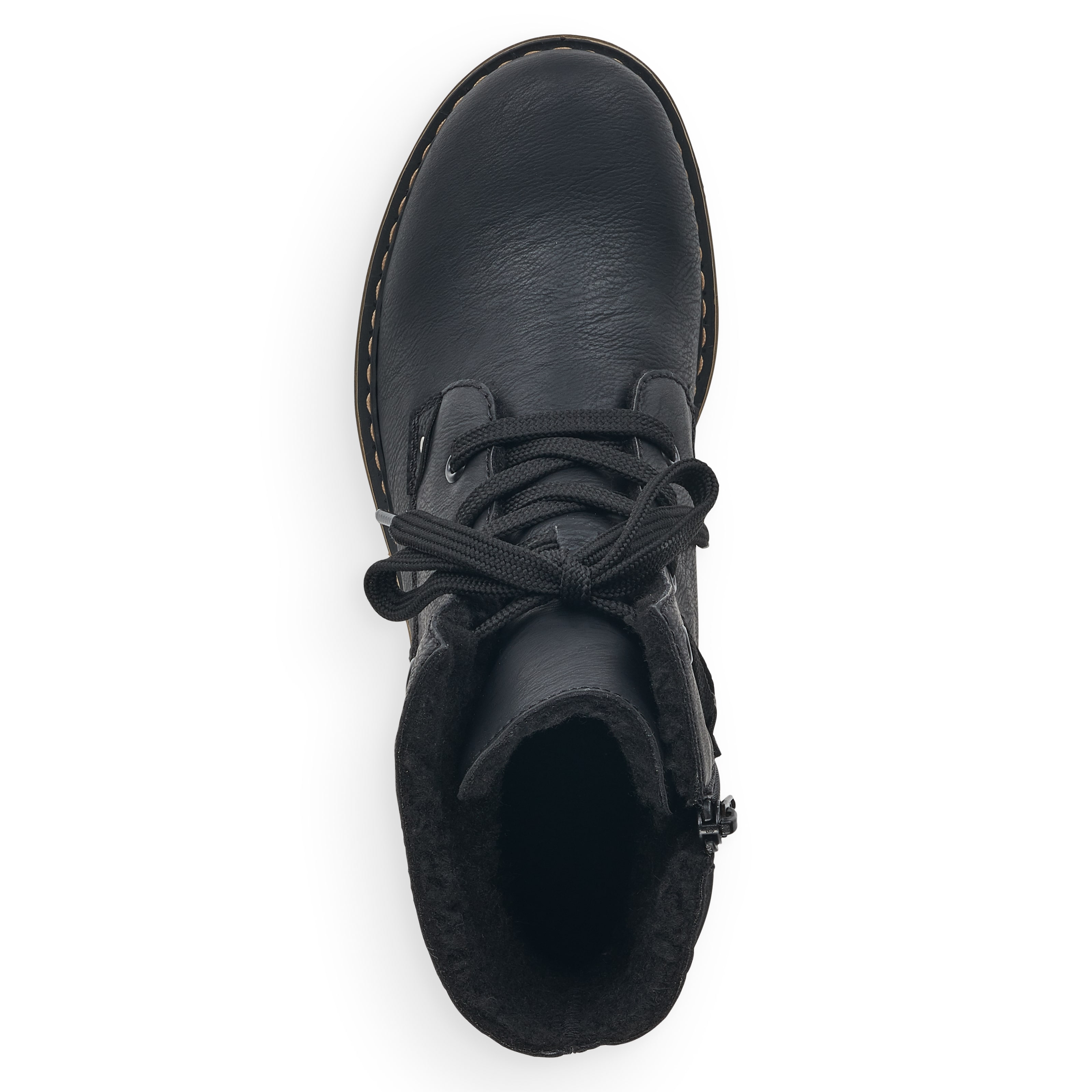 Rieker Damen Schnürstiefel asphaltschwarz