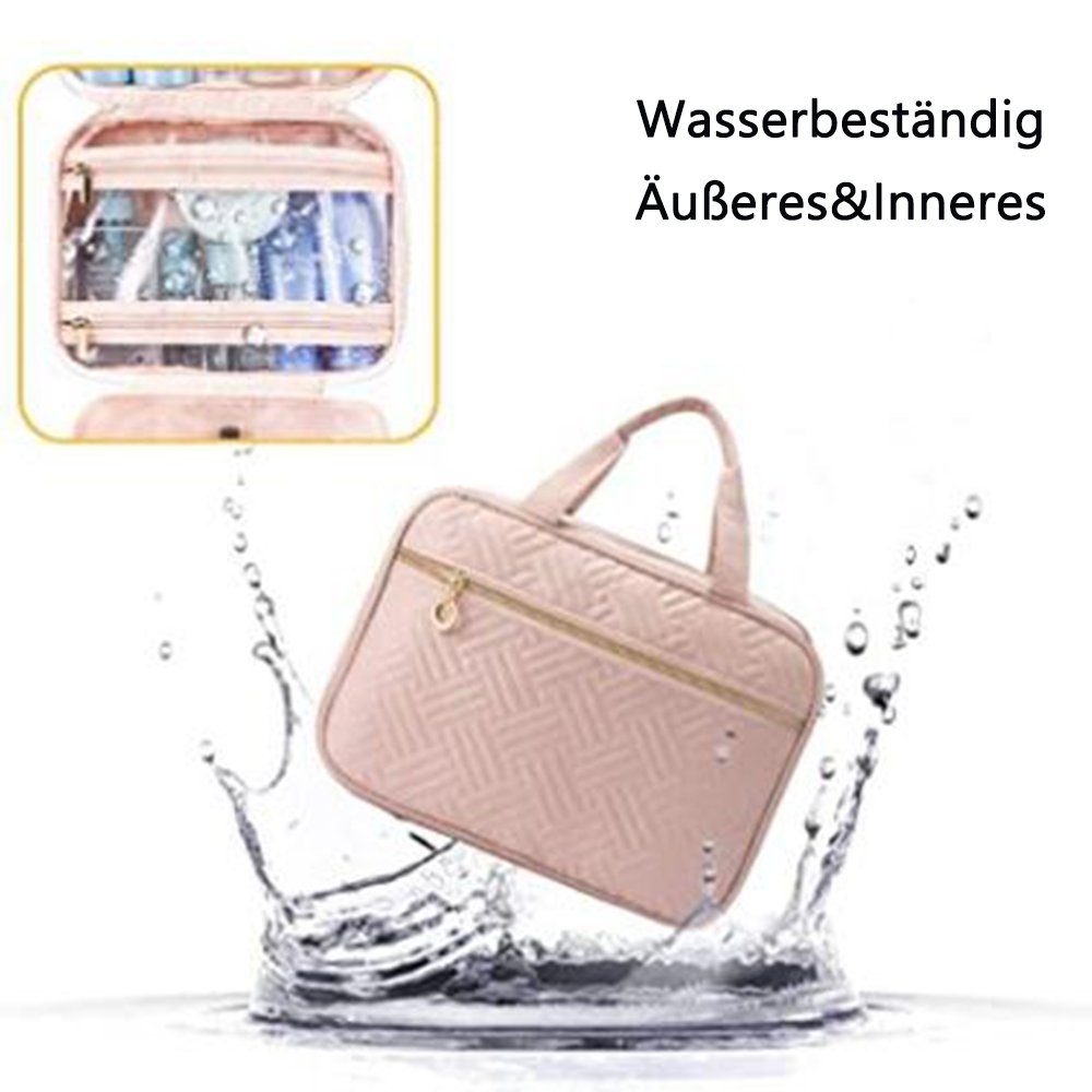 GelldG Kosmetiktasche Kulturtasche Damen, wasserdichte Kulturbeutel zum Aufhängen